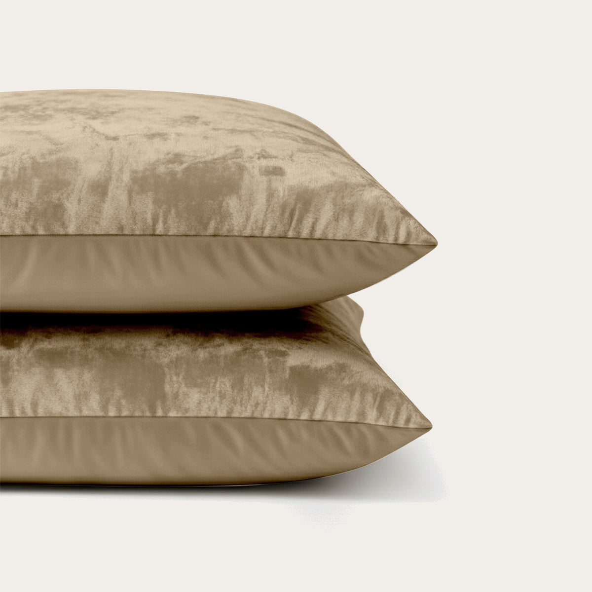 Kussenslopen | Teddy Velvet | Taupe | Set van 2