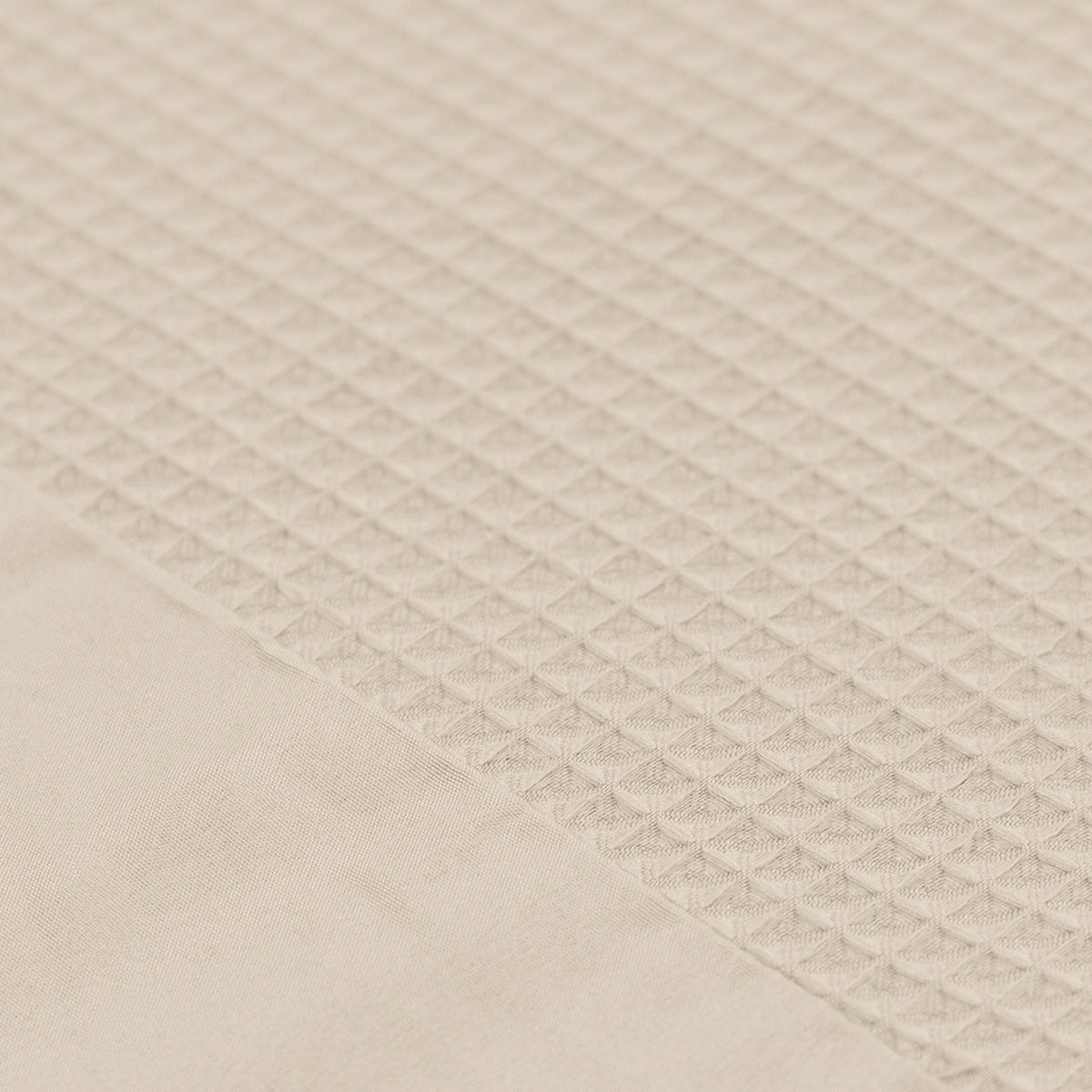 Kussenslopen | Wafel | Sand | Set van 2