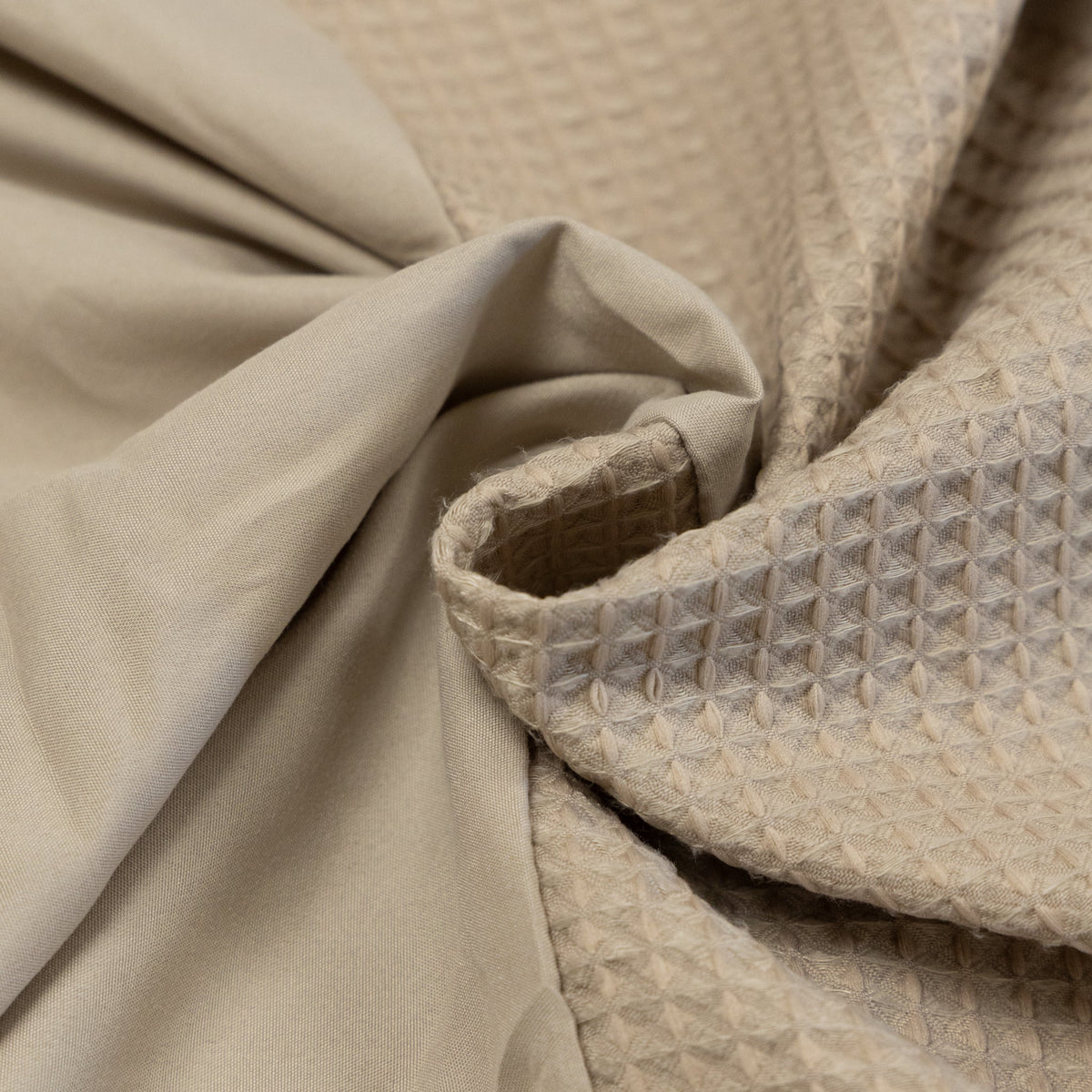 Kussenslopen | Wafel | Taupe | Set van 2
